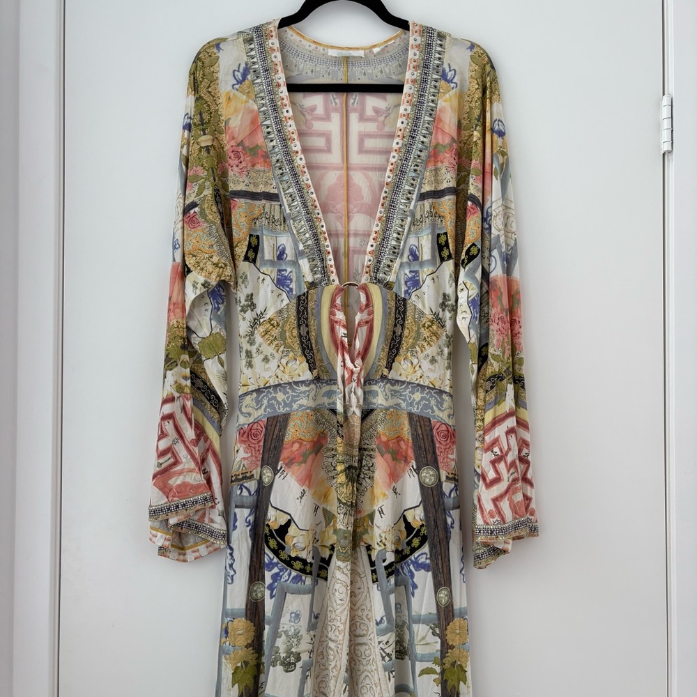 NWOT Camilla Round Echoes of Erhu Maxi Dress S M - Picture 2 of 16